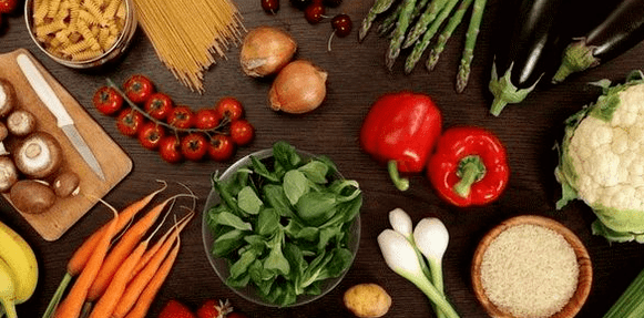 A diet of a healthy man